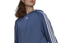 Adidas W 3S damska bluza z kapturem niebieska GL1461