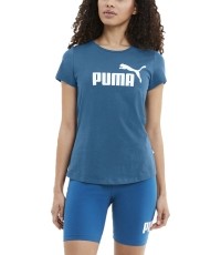 Damska bluzka Puma Ess Logo Tee, niebieska