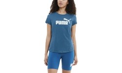 Damska bluzka Puma Ess Logo Tee, niebieska
