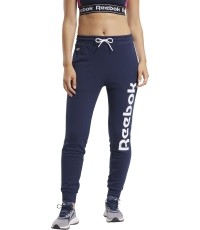 Spodnie damskie Reebok TE Linear Logo FT niebieskie FU2259