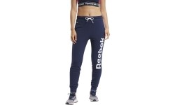 Spodnie damskie Reebok TE Linear Logo FT niebieskie FU2259