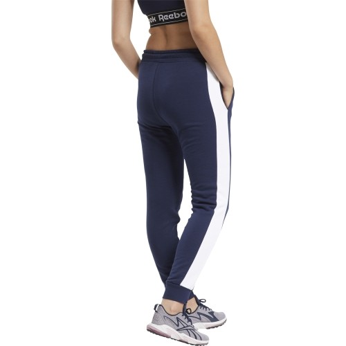 Spodnie damskie Reebok TE Linear Logo FT niebieskie FU2259