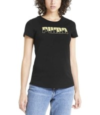 Puma Palaidinė Moterims Rebel Graphic Tee Black