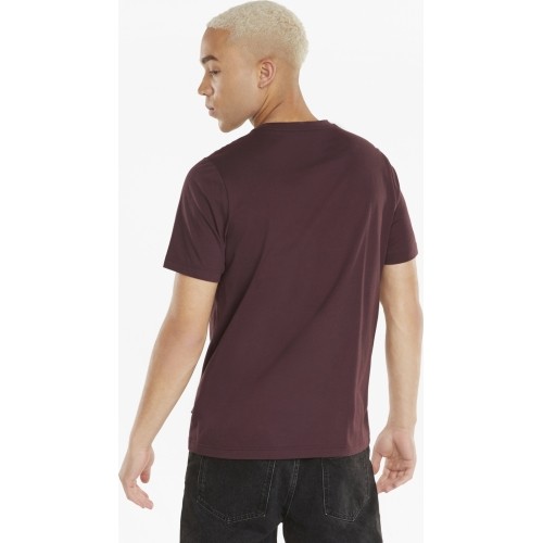 Puma Ess Logo Tee koszulka męska, bordowa