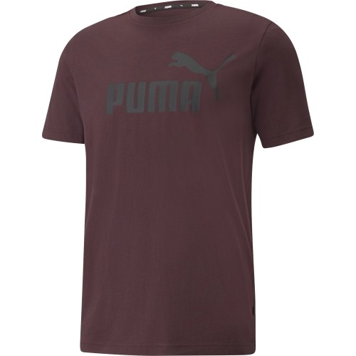 Puma Marškinėliai Vyrams Ess Logo Tee Bordeaux