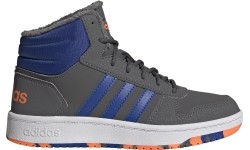 Buty chłopięce Adidas Hoops Mid 2.0 K szare FW4278