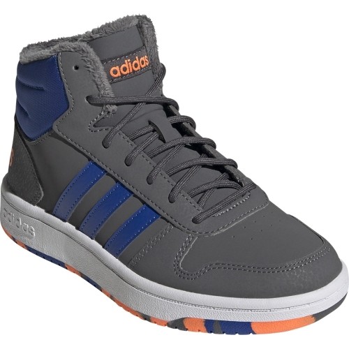 Buty chłopięce Adidas Hoops Mid 2.0 K szare FW4278