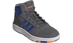 Buty chłopięce Adidas Hoops Mid 2.0 K szare FW4278
