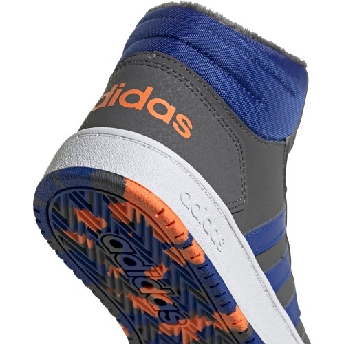 Buty chłopięce Adidas Hoops Mid 2.0 K szare FW4278