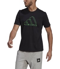 Adidas Marškinėliai Vyrams M Fi Gfx Tee Black