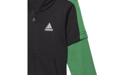Dres dziecięcy Adidas I Bold 49 Set czarno-zielony GM8945