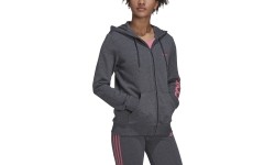 Bluza damska Adidas W Lin FT FZ Hoodie szara H07750