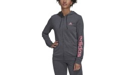 Adidas Džemperis Moterims W Lin Ft Fz Hoodie Grey