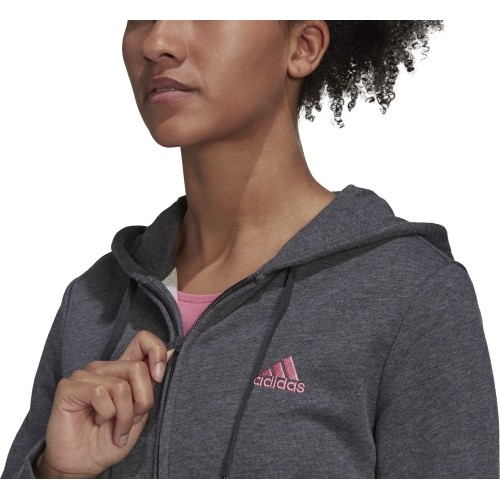 Bluza damska Adidas W Lin FT FZ Hoodie szara H07750