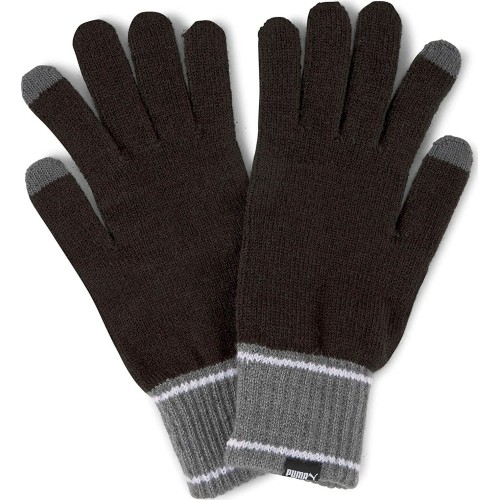 Rękawiczki Puma Knit Gloves Black Grey 041772 01