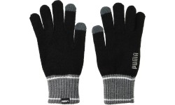 Rękawiczki Puma Knit Gloves Black Grey 041772 01