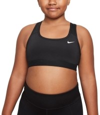 Stanik sportowy dla dziewcząt Nike Swoosh G Nk Swoosh Bra Black DA1030 010