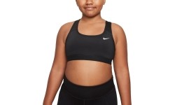 Stanik sportowy dla dziewcząt Nike Swoosh G Nk Swoosh Bra Black DA1030 010