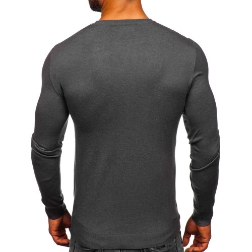 New Boy sweter męski szary MMB602-3