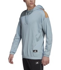 Adidas M Trvl 3S Hoodie bluza męska, niebieska HE2269
