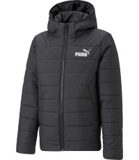 Kurtka młodzieżowa Puma Ess Hooded Padded czarna 670559 01