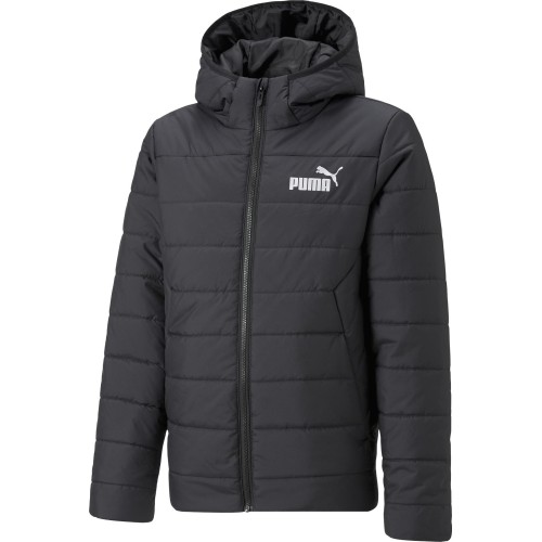 Kurtka młodzieżowa Puma Ess Hooded Padded czarna 670559 01