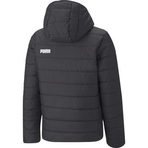 Kurtka młodzieżowa Puma Ess Hooded Padded czarna 670559 01