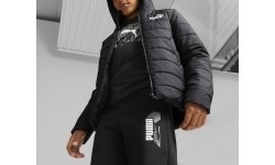 Kurtka młodzieżowa Puma Ess Hooded Padded czarna 670559 01