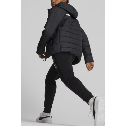 Kurtka młodzieżowa Puma Ess Hooded Padded czarna 670559 01