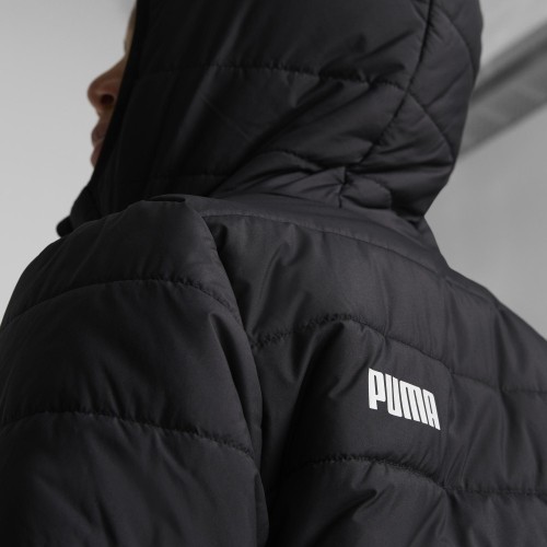 Kurtka młodzieżowa Puma Ess Hooded Padded czarna 670559 01