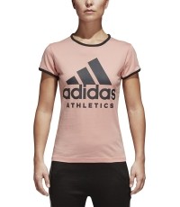 Koszulka damska Adidas W Sid Slim Tee Pink Black CF1440