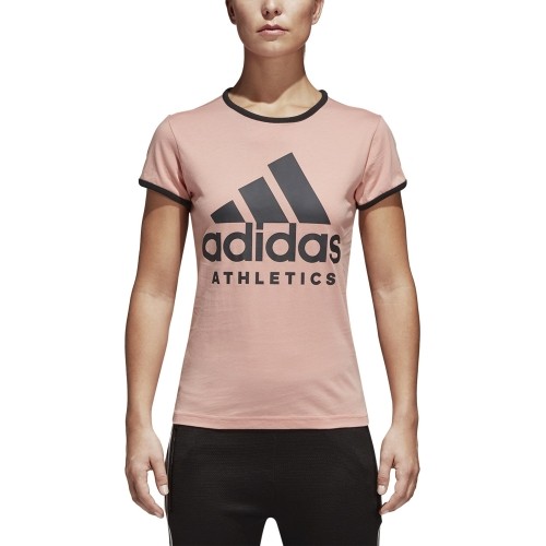 Koszulka damska Adidas W Sid Slim Tee Pink Black CF1440