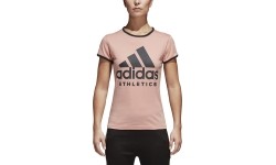 Koszulka damska Adidas W Sid Slim Tee Pink Black CF1440