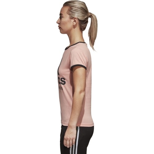 Koszulka damska Adidas W Sid Slim Tee Pink Black CF1440