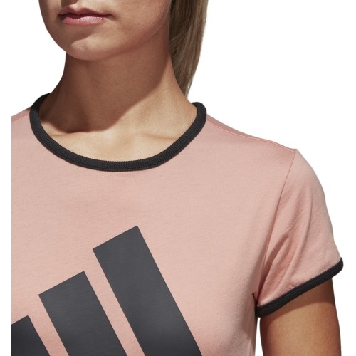 Koszulka damska Adidas W Sid Slim Tee Pink Black CF1440