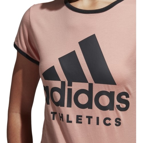 Koszulka damska Adidas W Sid Slim Tee Pink Black CF1440