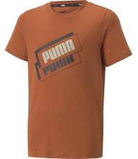 Koszulka młodzieżowa Puma Alpha Holiday Tee Orange 670109 64