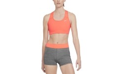 Damski stanik sportowy Nike Swoosh Bra Non Pad Bright Mango BV3630 854