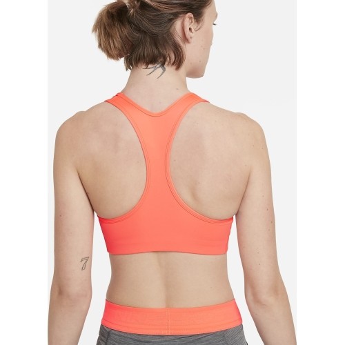 Damski stanik sportowy Nike Swoosh Bra Non Pad Bright Mango BV3630 854