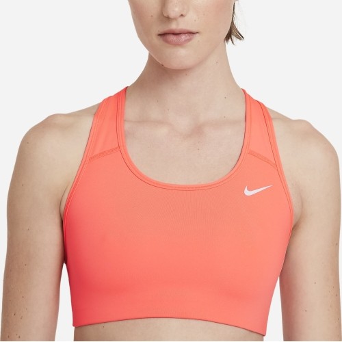 Damski stanik sportowy Nike Swoosh Bra Non Pad Bright Mango BV3630 854