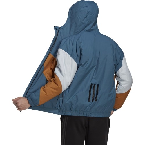 Kurtka męska Adidas BTS HD Jacket, niebiesko-brązowa, GT7396