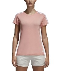 Bluzka Adidas Essentials 3-Stripes Pink White CF8833