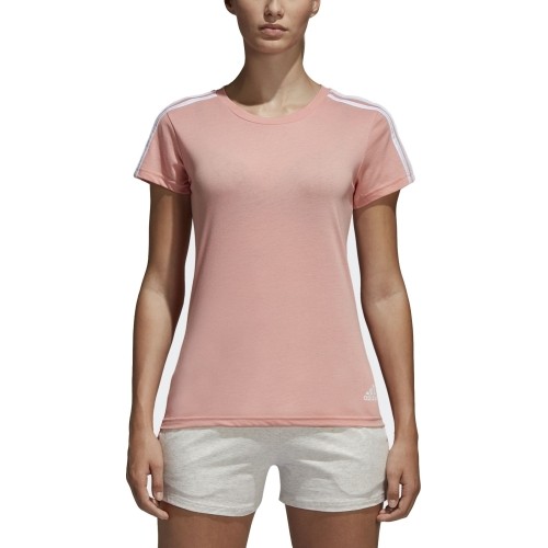 Bluzka Adidas Essentials 3-Stripes Pink White CF8833