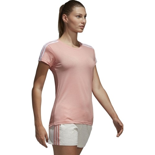 Bluzka Adidas Essentials 3-Stripes Pink White CF8833