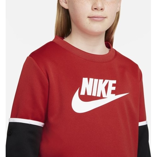 Dres Nike dla młodzieży K NSW Poly Futura Black Red DM8084 657