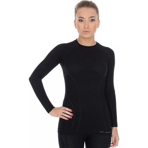 Brubeck Palaidinė Moterims Active Wool czarny