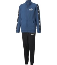 Puma dres dla nastolatków Tape Sweat Suit Blue Black 670114 17