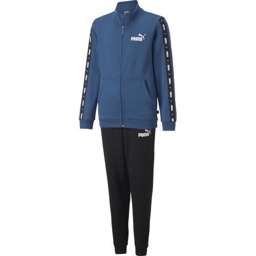 Puma dres dla nastolatków Tape Sweat Suit Blue Black 670114 17
