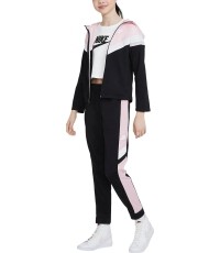 Nike Sportinis Kostiumas Mergaitėms U Nsw Poly Wvn Ovrly Pink Black CU9202 013