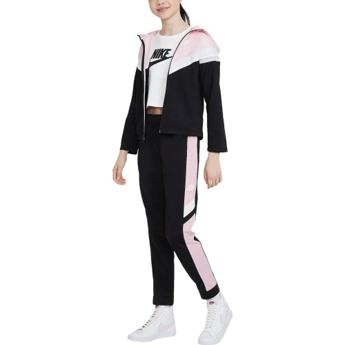 Dres dla dziewczynek Nike U NSW Poly Wvn Ovrly Pink Black CU9202 013
